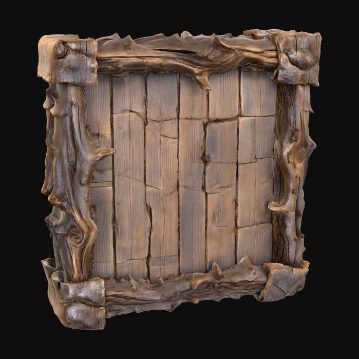 Rustic Frame 3d