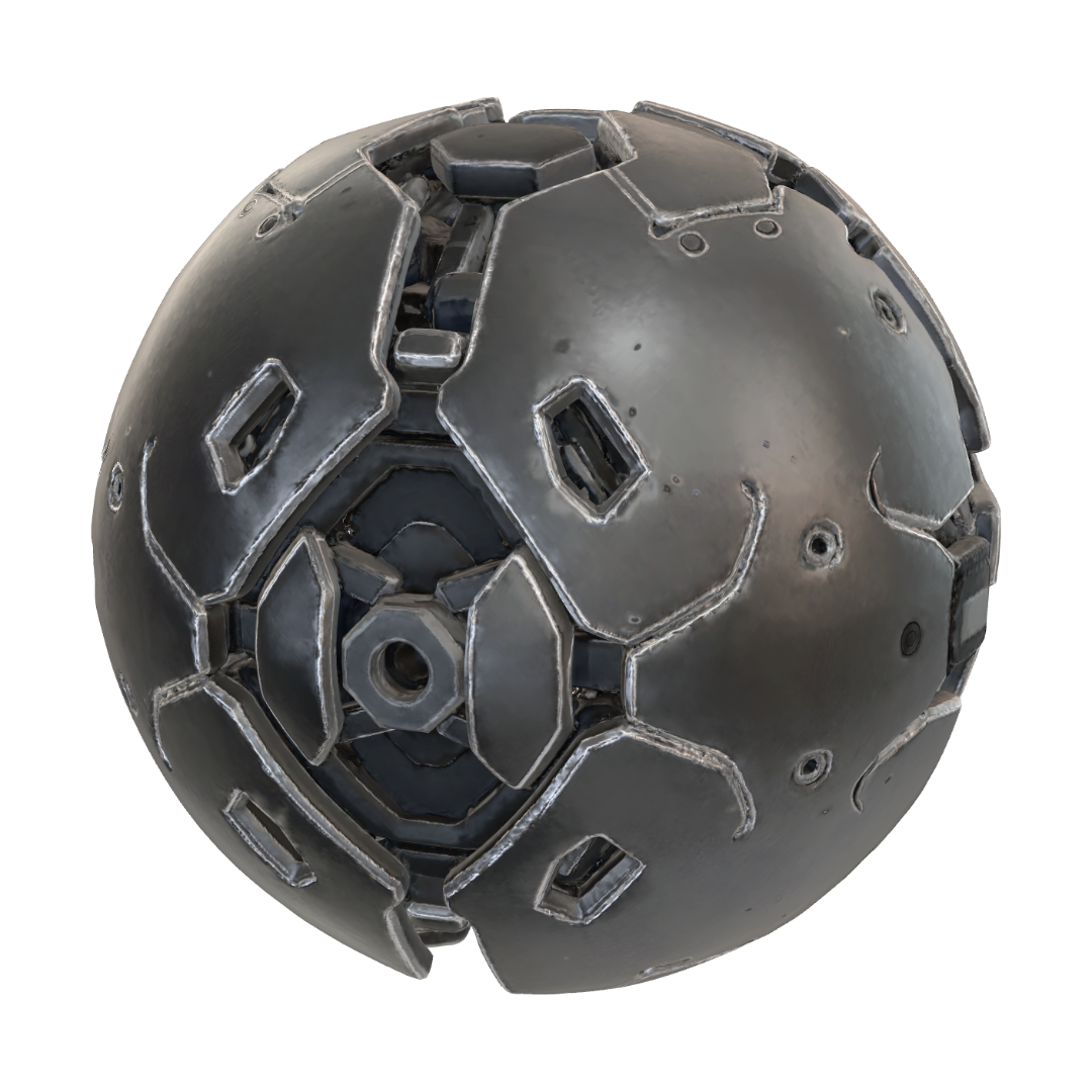 Hex Orb Inner Structural Sphere 3D model, vytvořený pomocí AI