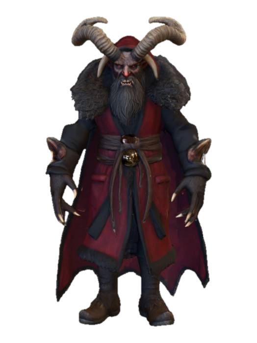 3D model for Ultra detailed realistic version of Krampus. Realistic ultra high quality textures. Solid infill.