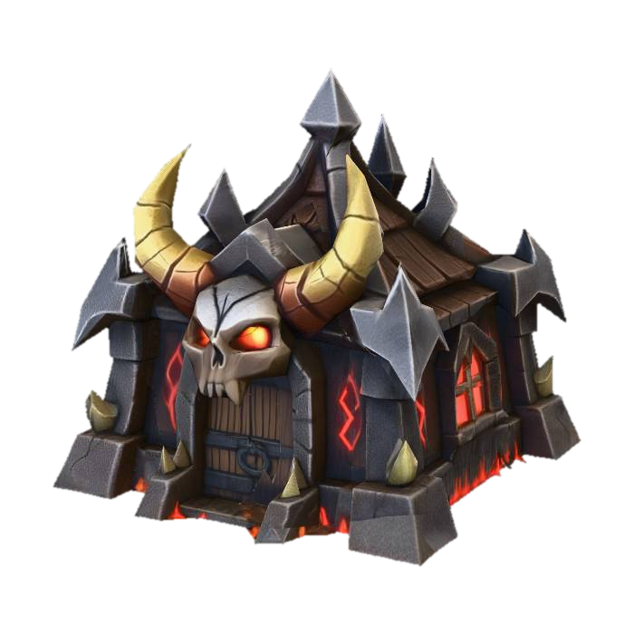 3D model for (BARRACKS)2. Embermaw Kennel (Tier II) Demons (Infernal)