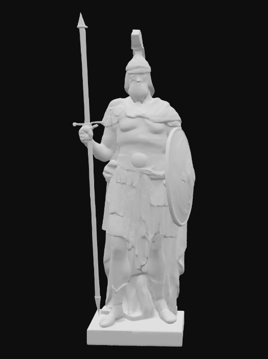 "> classical marble statue of a heroic male figure in full Roman ...