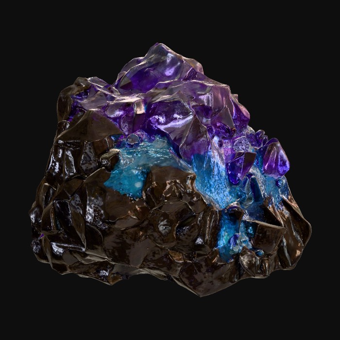 Visible Crystal Rocks