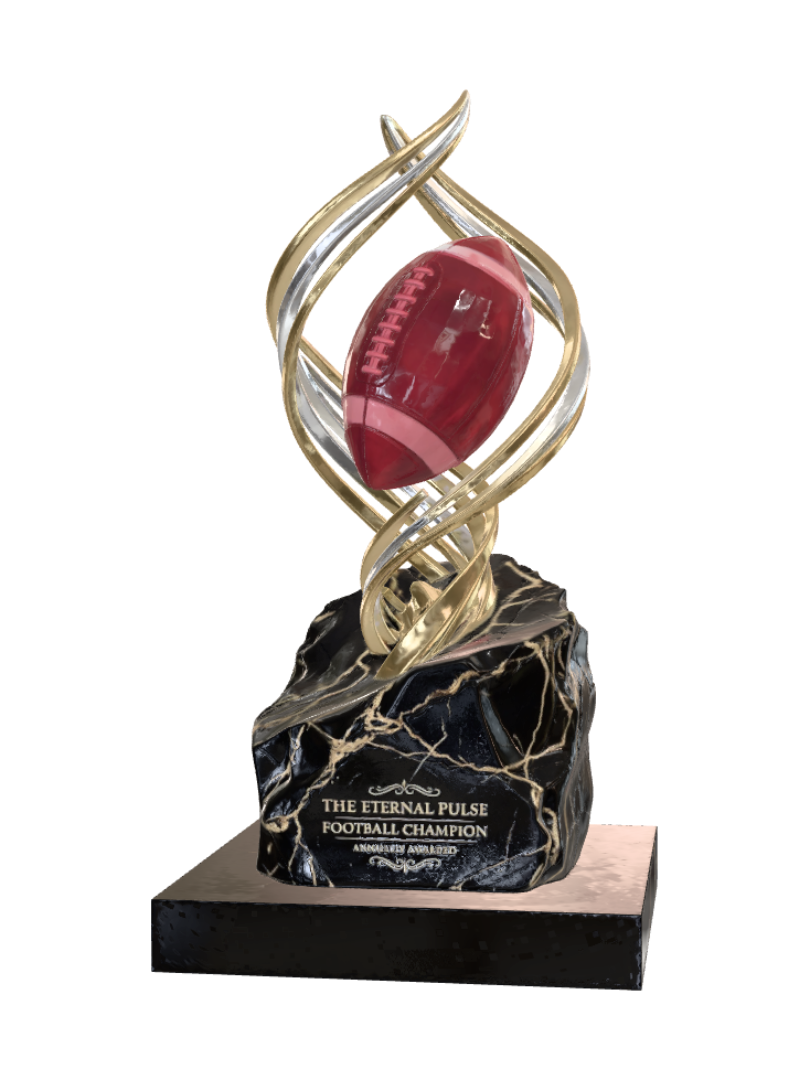 The Eternal Pulse Football Champion 3D model, vytvořený pomocí AI