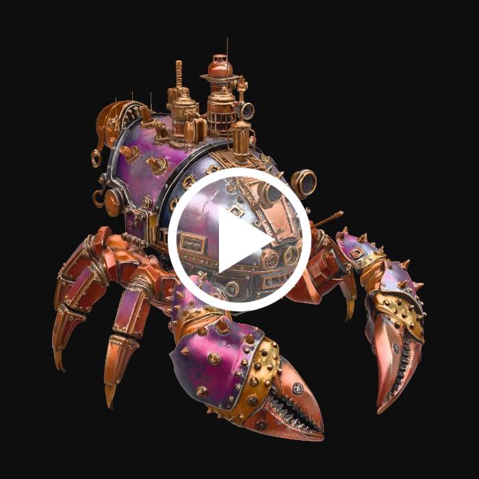 «MECHANICAL CRAB» — Загрузите бесплатные 3D-модели, созданные ...