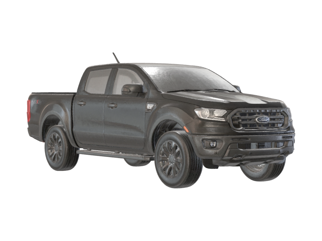 Ford Ranger 2019 Black – Download Free 3D Model | Meshy