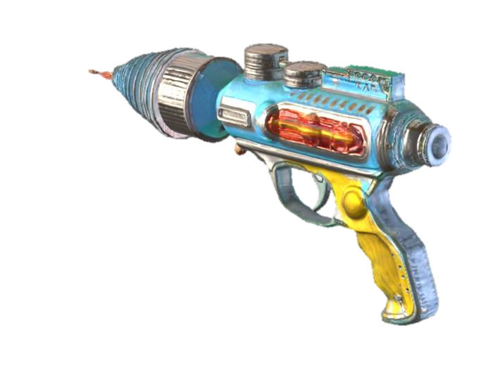 "retro alien ray gun" - Download free 3D models generated with Meshy AI ...