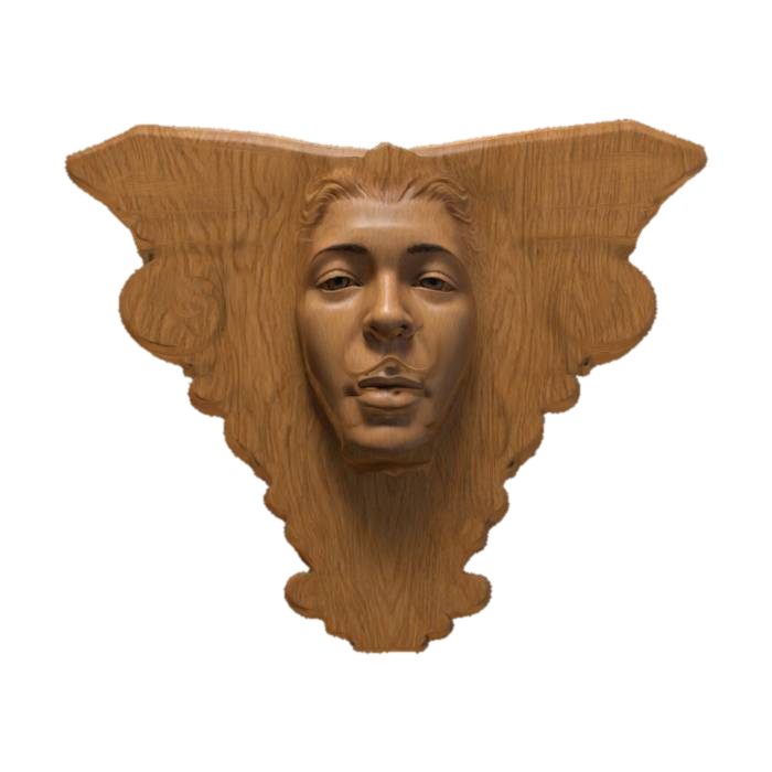 3D model for create a Weathered. aged. sculpted. handcrafted ,sandstone Corbel, with a animal Head.
