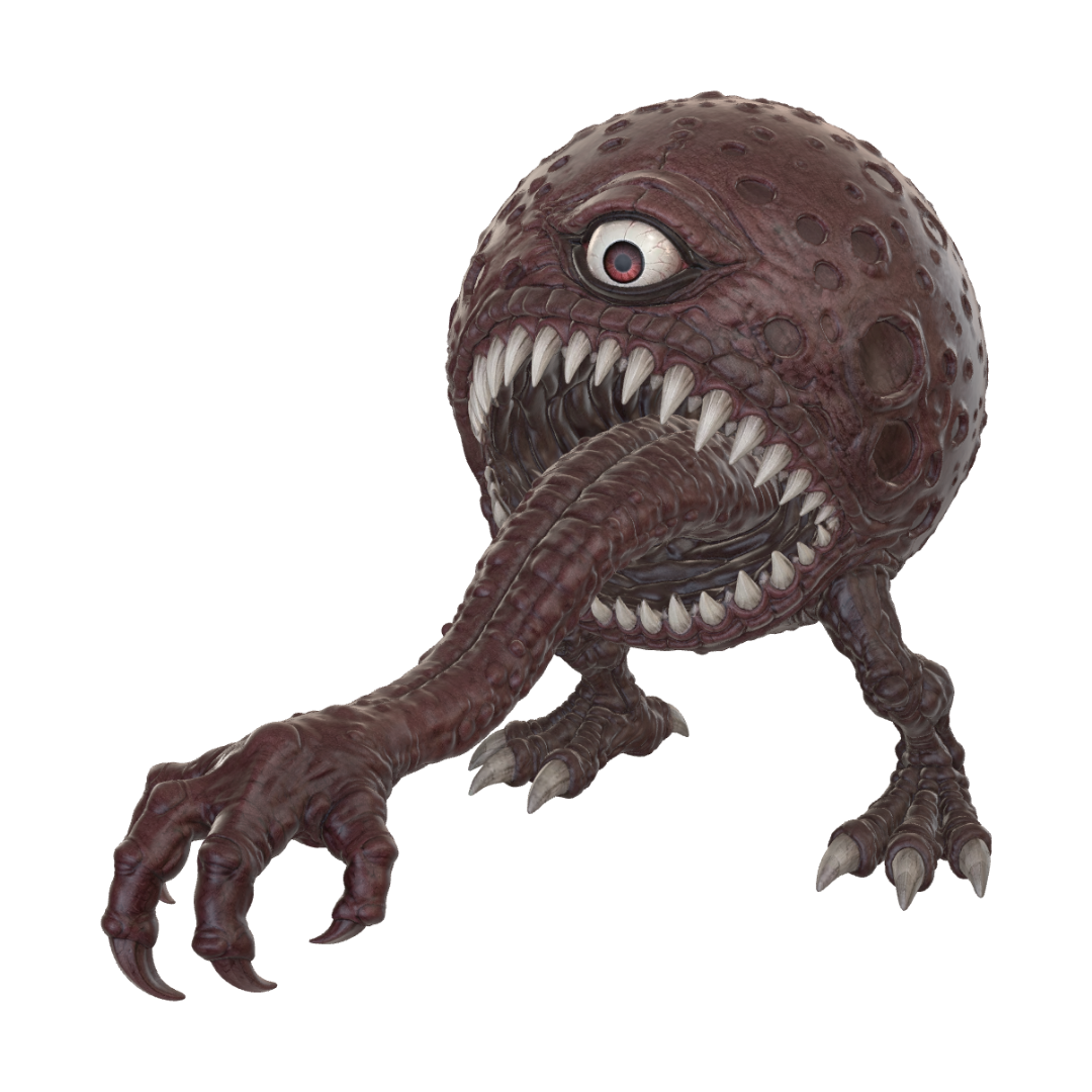 Chompy 3D model, vytvořený pomocí AI