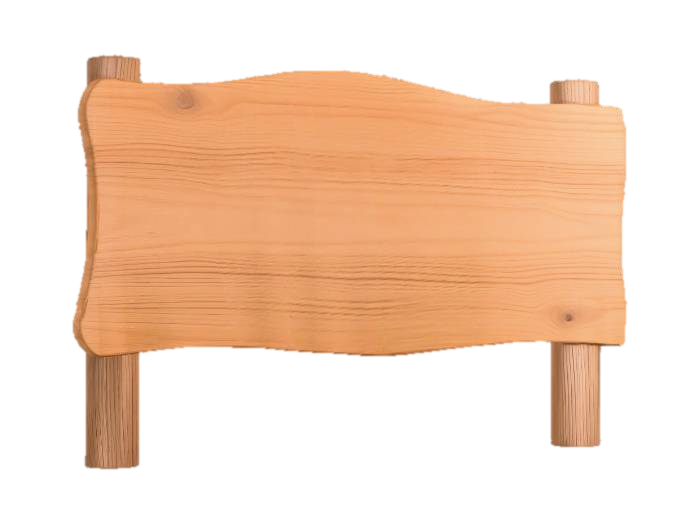 blank wooden sign 3D model, vytvořený pomocí AI
