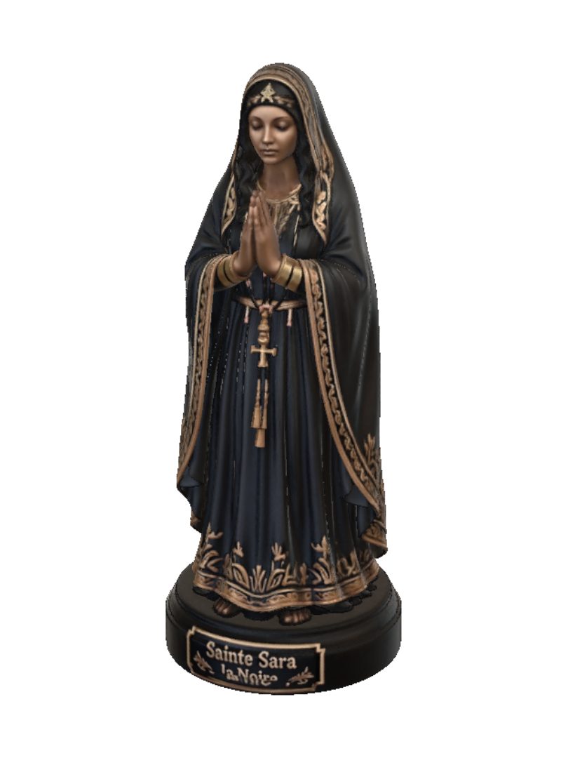 Sainte Sara la Noire 3D model, vytvořený pomocí AI