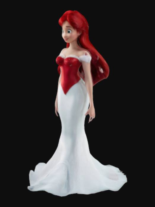Ariel From The Little Mermaid In Human Form White And Red Dress Red Ariel From The Little Mermaid In Human Form White And Red Dress Red