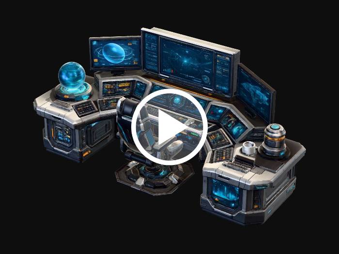 "Control Desk" - Descarga modelos 3D gratuitos generadas con Meshy AI ...