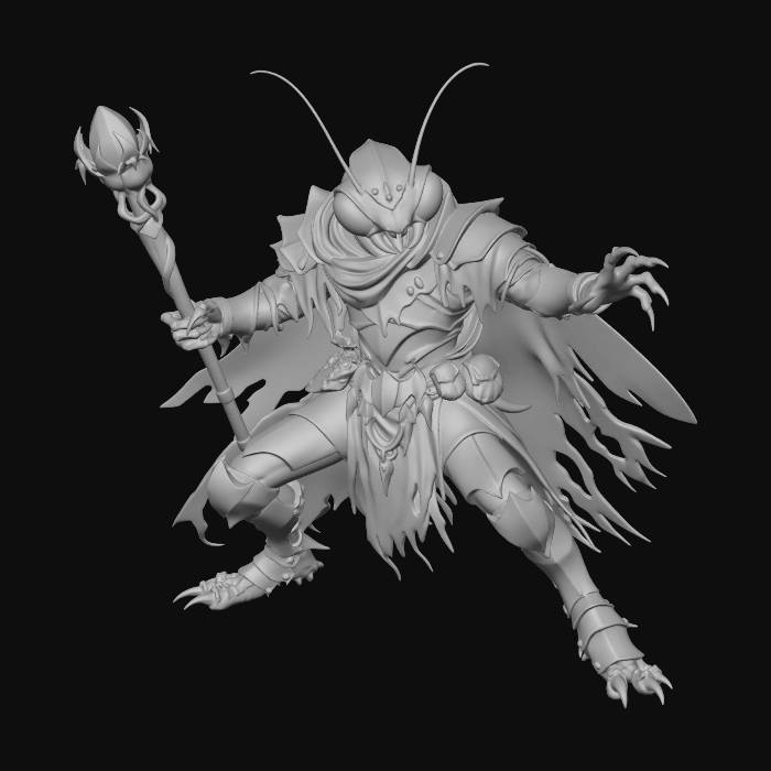 Mage Insectoid «Insectoid Mage» — Загрузите бесплатные 3D-модели, созданные @prdibble ...