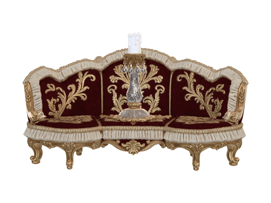 Help me pick a color for this rococo sofa 🎨 3D model, vytvořený pomocí AI