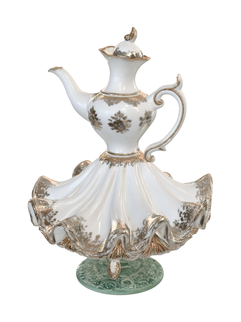 A teapot… or is she about to twirl? 💃 3D model, vytvořený pomocí AI