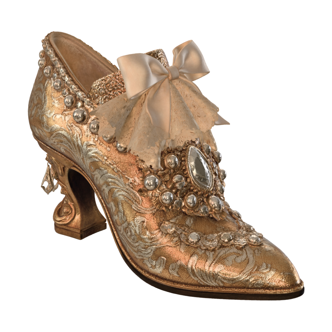 If Cinderella's glass slipper got a glow-up, this would be it 👑✨ 3D model, vytvořený pomocí AI