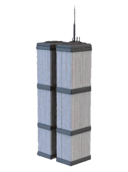 3D model for Twin Towers Illustration