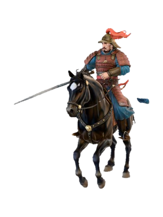 Modelo 3D de Warrior on Horseback, gerado por IA