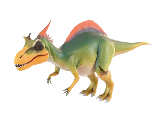 "Hyper-realistic 3D model of an kentrosaurus, late Jurassic theropod. Features: prominent… 3D model, vytvořený pomocí AI