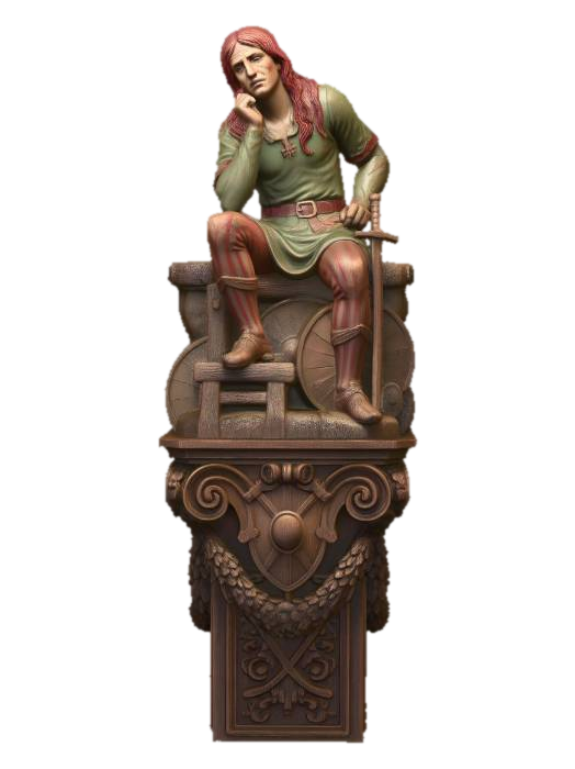 3D model for Pensive Knight