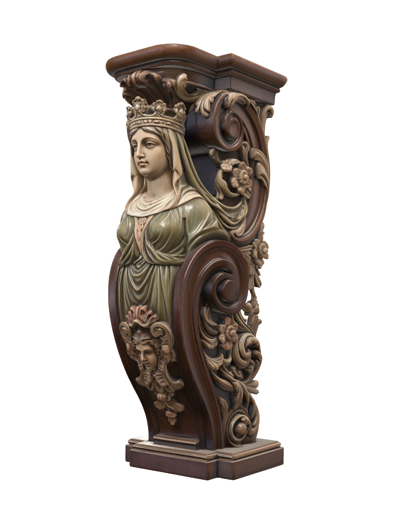 Transform a graceful desert princess with jeweled crown, flowing veil and elegant royal dress… 3D model, vytvořený pomocí AI
