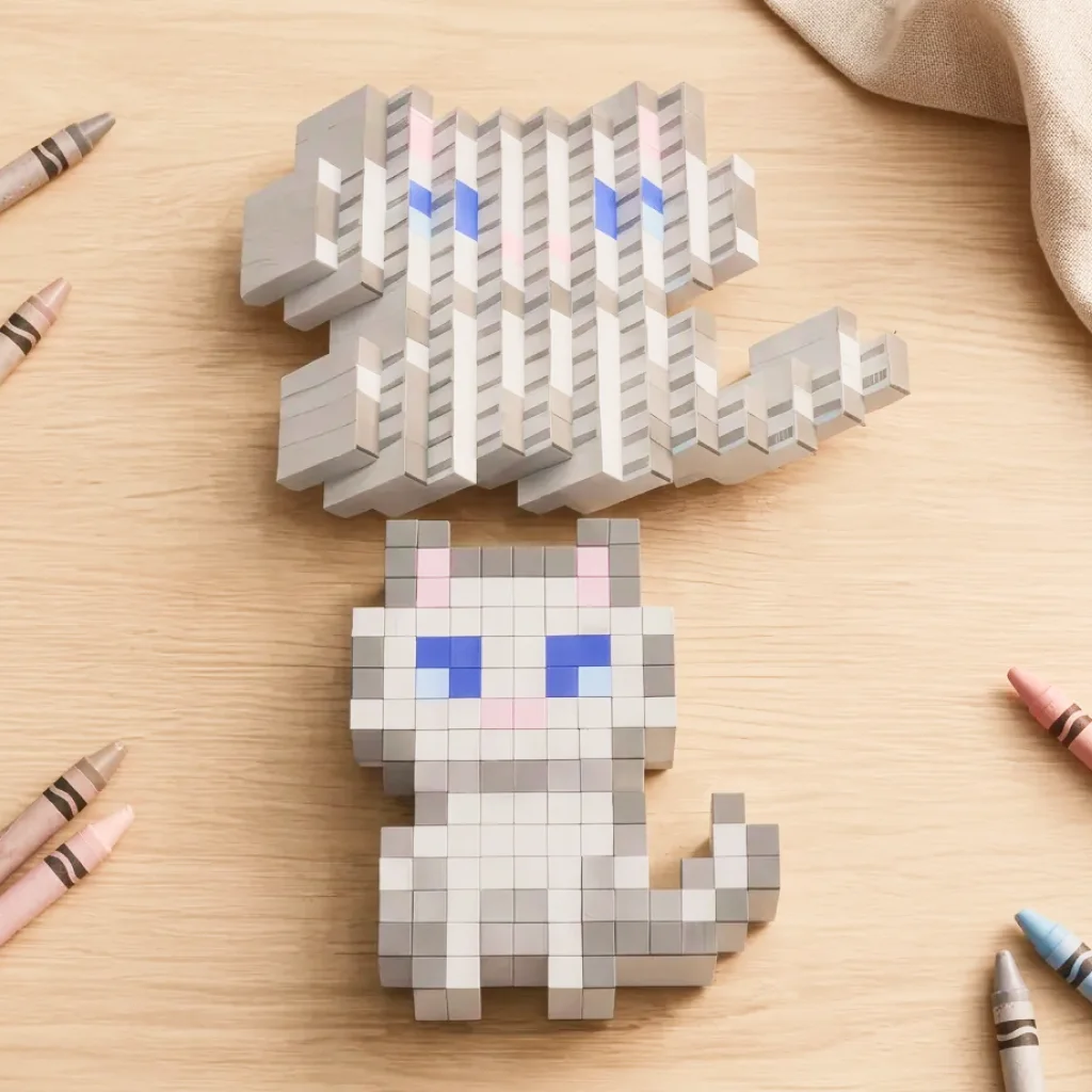 Przykładowa zabawka fidget w pixel art